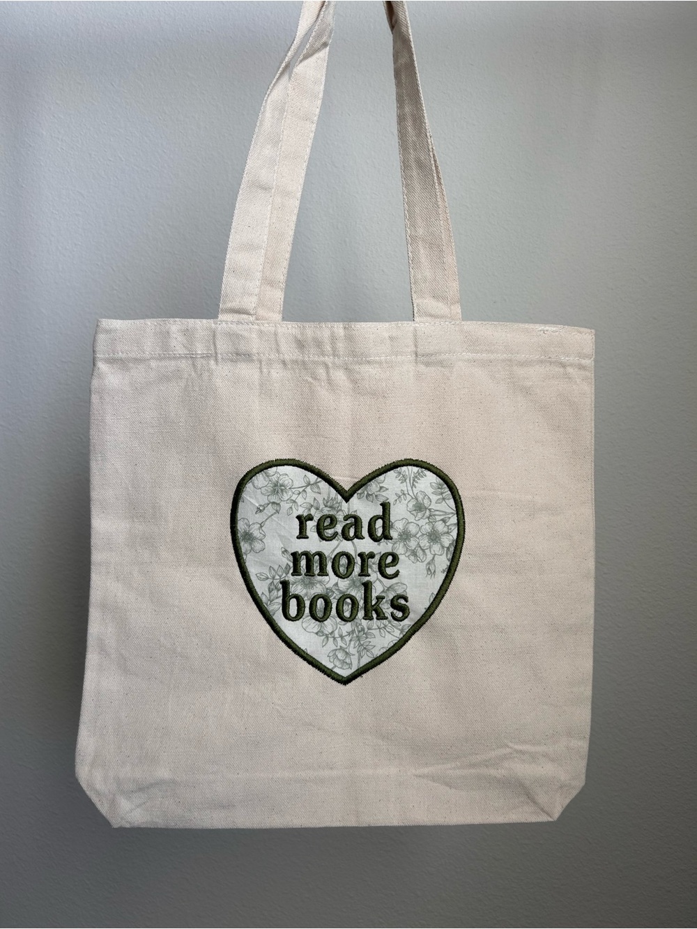 Read More Books Heart Canvas Tote -